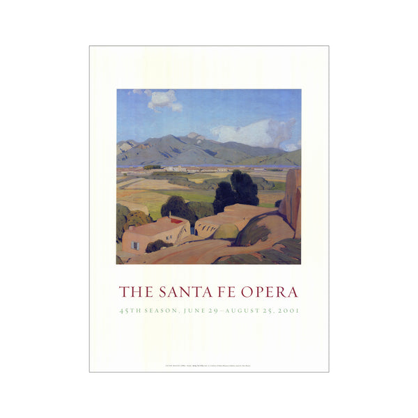 2001 Festival Poster featuring landscape artwork by Victor Higgins.