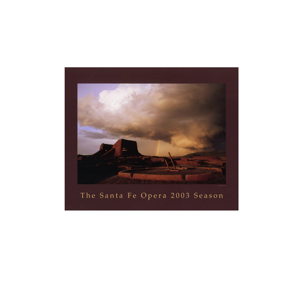 2003 Season Poster featuring photograph of kiva artwork by Mark Nohl.