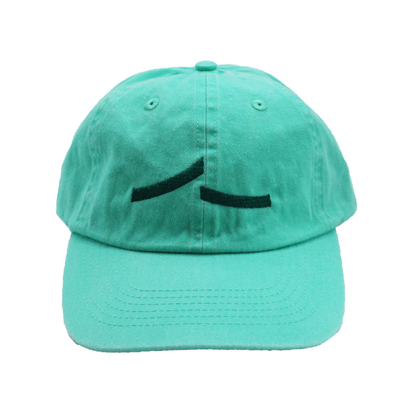 Sea Foam green cap with a green swoosh logo.