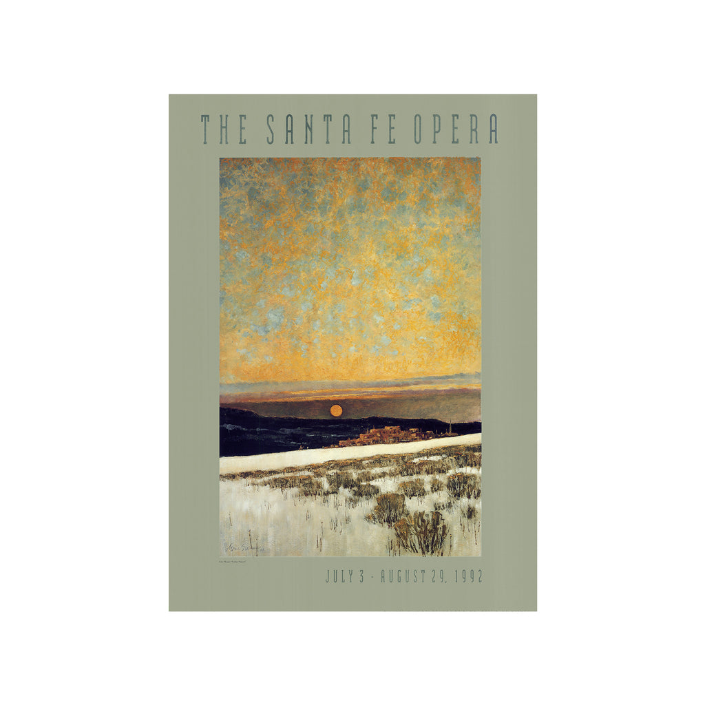 1992 Season Poster featuring  landscape artwork by Elliott Sloan.